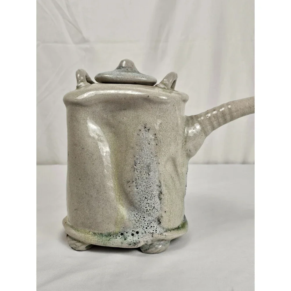 Michael Sherrill Studio Pottery Teapot Signed Contemporary Ceramic Art